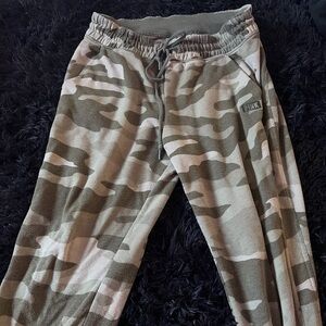 PINK Victoria's Secret Olive Camo Drawstring Joggers